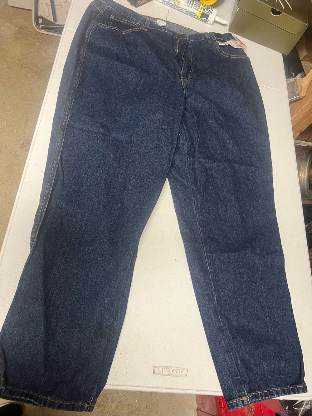 Relaxed Fit Men's Dark Indigo Jeans